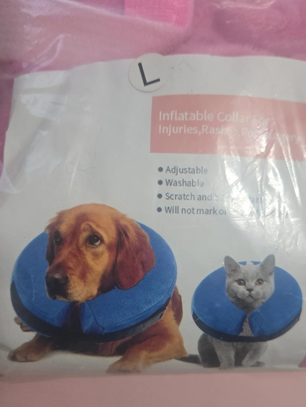 Dog Inflatable Pet Recovery Collar Post Surgery Recovery Soft Large Dog